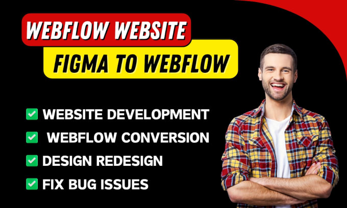 Gig Preview - Develop or design webflow website, figma to webflow