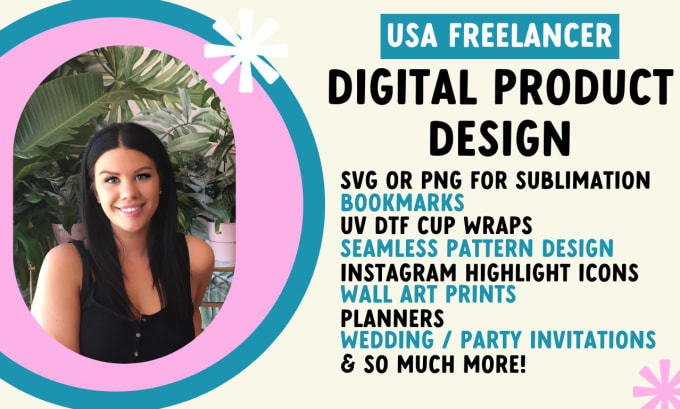 Gig Preview - Create etsy digital products for you to sell like png sublimation, planners, etc