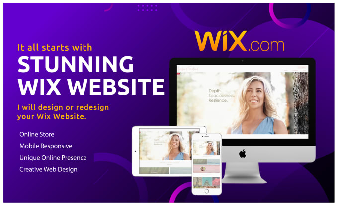 Gig Preview - Design  and redesign wix website wix ecommerce website