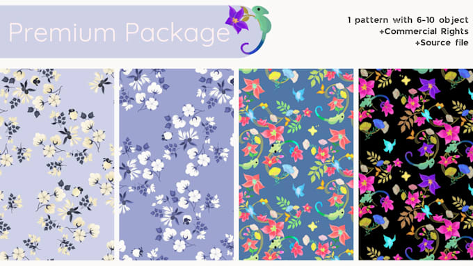 Gig Preview - Design cute seamless patterns for you