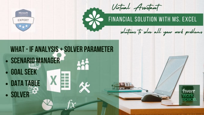 Gig Preview - A financial solutions with excel