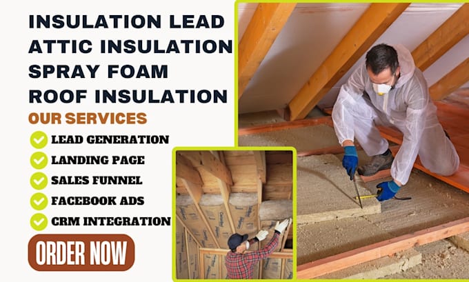 Gig Preview - Generate insulation leads attic spray foam insulation leads foam roof insulation