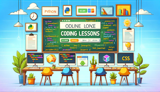 Gig Preview - Teach coding in python, java, javascript, and more