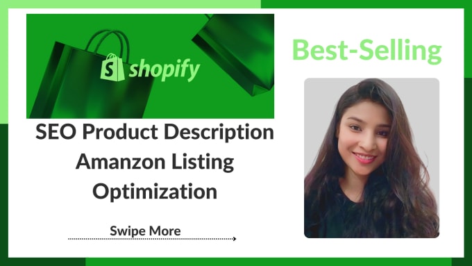 Gig Preview - Write shopify product descriptions for your ecommerce store