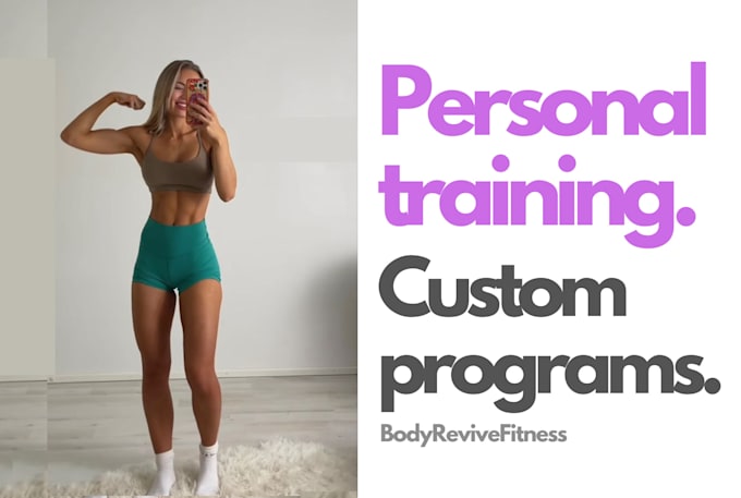 Gig Preview - Be your personal trainer and nutritionist