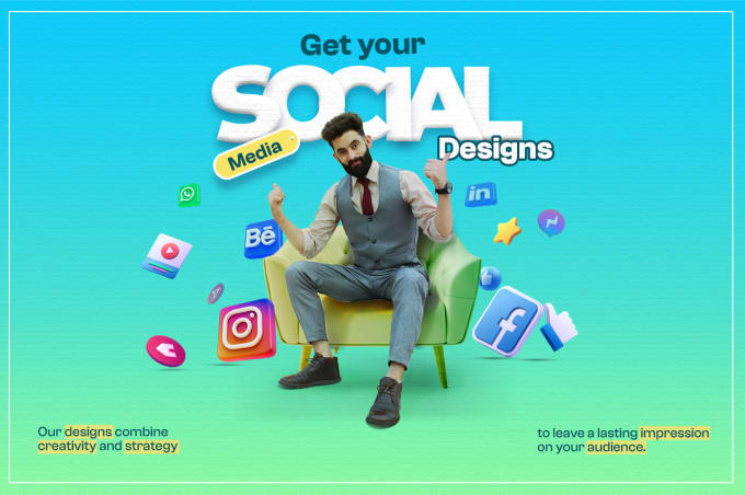 Gig Preview - Create stunning social media design for your brand