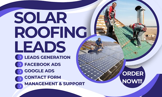 Gig Preview - Generate solar leads solar plumbing roofing chimney flooring paving hvac leads