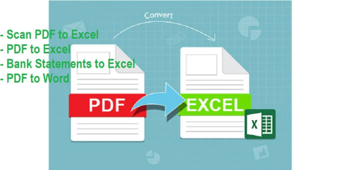 Gig Preview - Convert PDF including picture and scan to excel and word with accuracy