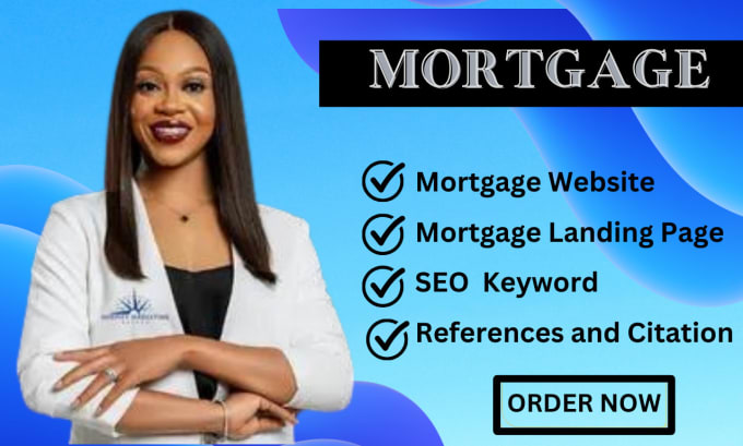 Gig Preview - Create mortgage loans website mortgage leads landing page mortgage website