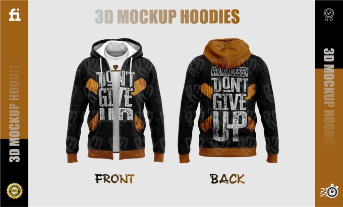 Gig Preview - Do hoodies mockup for website and e commerse