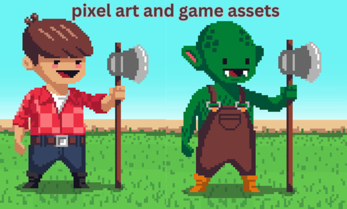 Gig Preview - Make pixel art and game assets