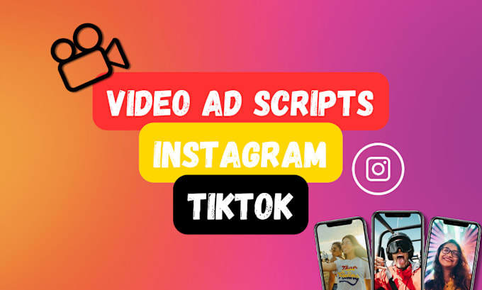 Gig Preview - Write compelling video ad scripts for ugc tiktok, instagram