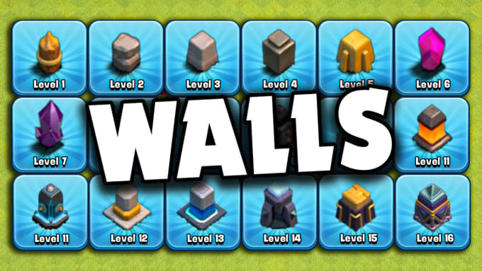 Bestseller - upgrade yo wall townhall to max level cheap fast