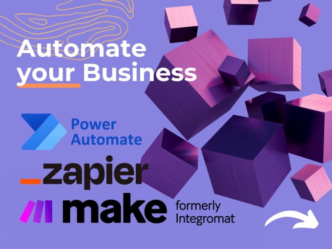 Gig Preview - Automate your workflow using make, zapier, power automate