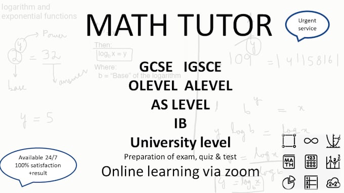 Gig Preview - Be your online math tutor for all grades