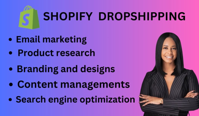 Gig Preview - Create shopify drop shipping store set up shopify store redesign shopify store