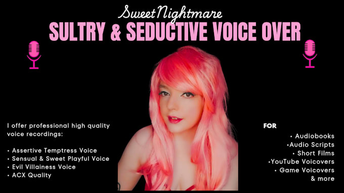 Gig Preview - Record a sultry and seductive voice audio for you