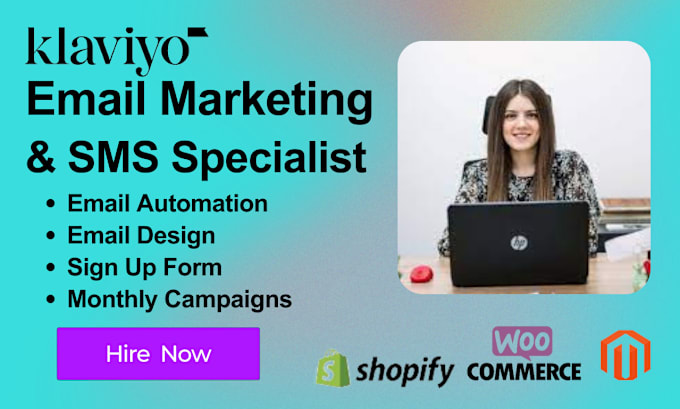 Gig Preview - Design your emails klaviyo automation newsletter campaigns