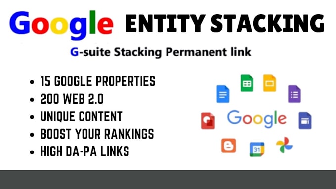 Gig Preview - Do google entity stacking, and cloud stacking for   authority stacking