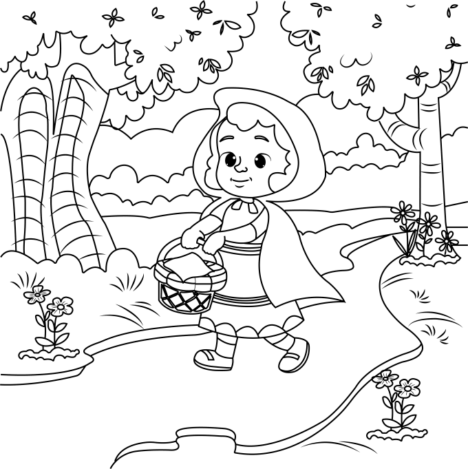 Gig Preview - Draw coloring page for your children