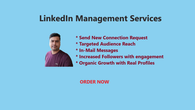 Gig Preview - Be your linkedin manager to grow connections or followers