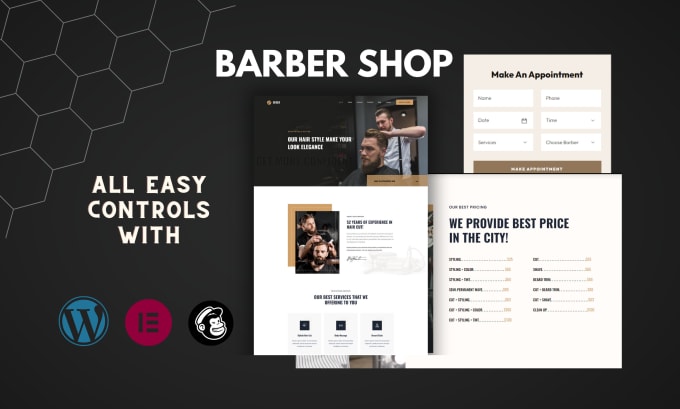 Bestseller - build online barbershop, spa, parlor website with an appointment booking system