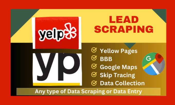 Gig Preview - Do google map scraping, yellow pages data collection, web data scraper