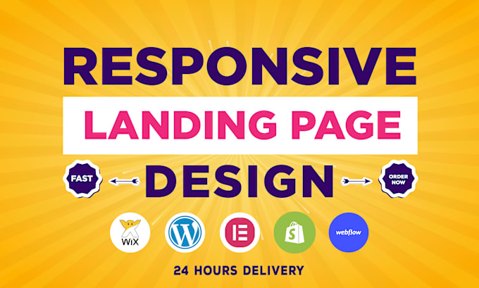 Bestseller - do landing page design using wix webflow wordpress shopify website design