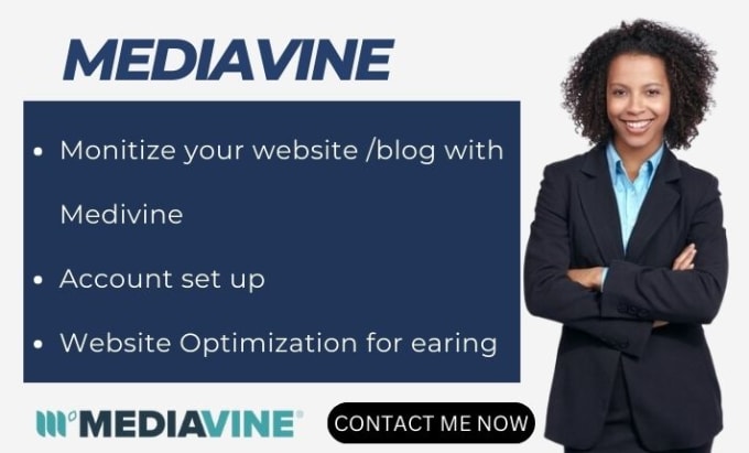 Gig Preview - Aapprove and monetize your website with mediavine for massive earning monthly