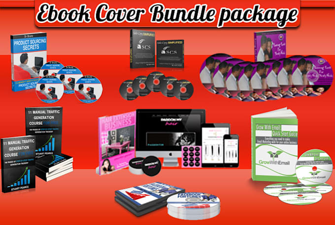 Gig Preview - Create An  Ebook cover, Box, Cd, Dvd Bundle Package