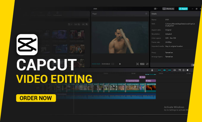 Gig Preview - Do capcut video editing for your tiktok, instagram reel, and youtube shorts