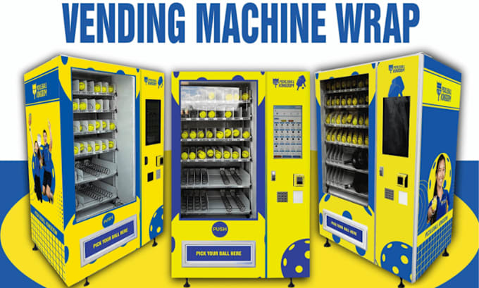 Gig Preview - Design creative and high quality vending machine wrap, atm wrap