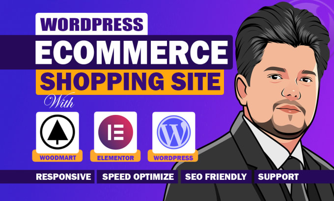 Gig Preview - Build wordpress ecommerce website with woodmart theme