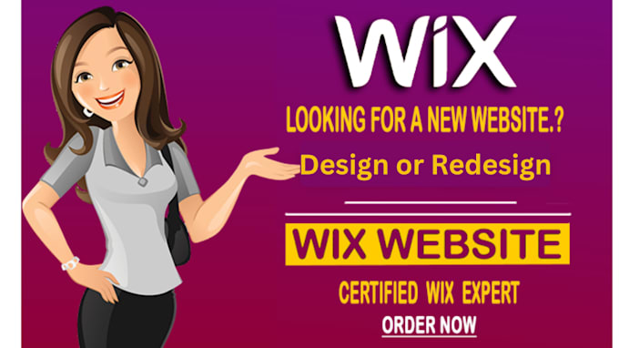 Gig Preview - Wix website rebuild wix website design wix website redesign