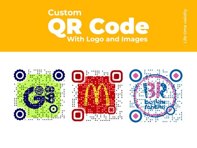 Gig Preview - Create custom qr code design with your logo in 30 min