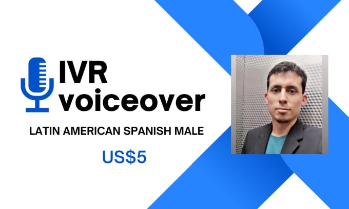 Gig Preview - Record a latin american spanish male IVR voiceover