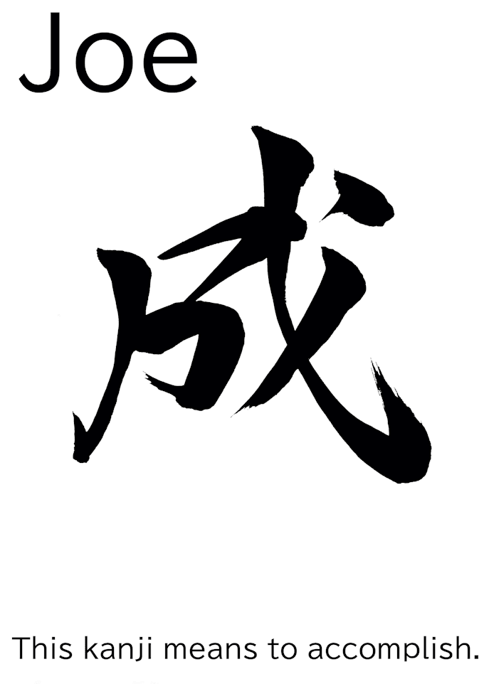 Gig Preview - Write your name into kanji in japanese calligraphy