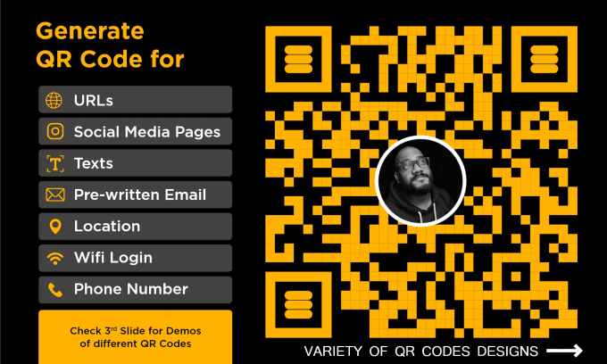 Gig Preview - Create custom qr code for you with logo and colour