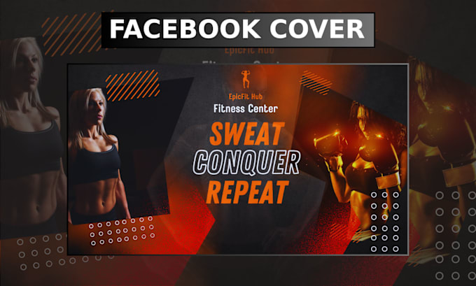 Gig Preview - Create eye catching gym fitness facebook covers