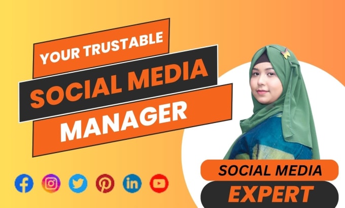 Gig Preview - Be your trustable and professional social media manager