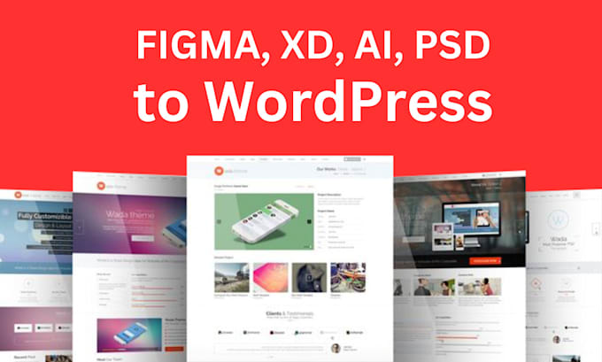 Gig Preview - Convert PSD, xd, figma to wordpress using elementor