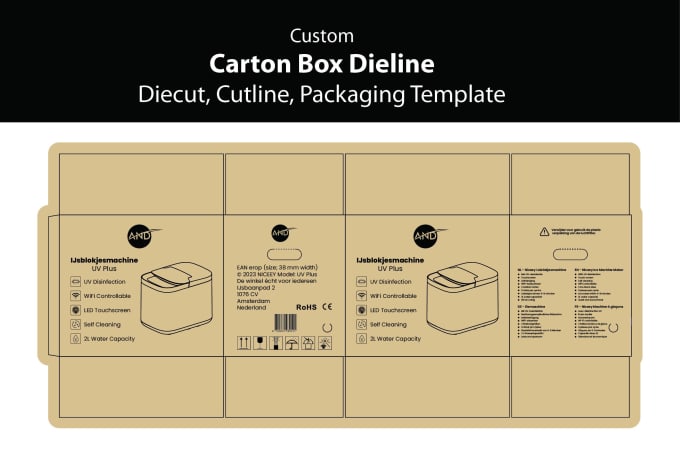 Gig Preview - Create carton box, cardboard box, kraft box, shipping box, any custom box design