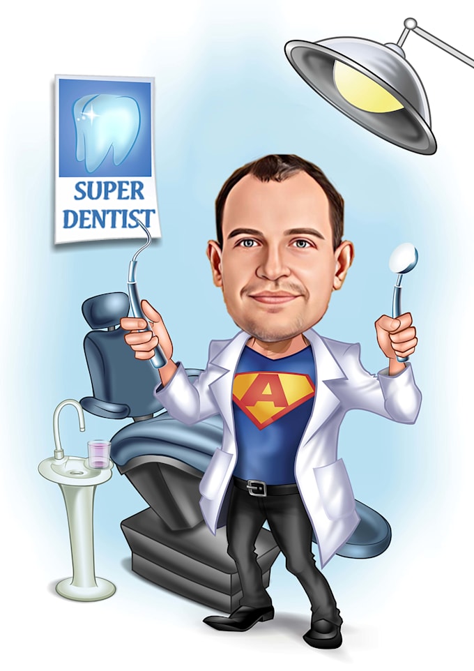 Gig Preview - Custom doctor caricatures for all medical professionals