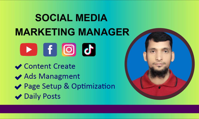 Gig Preview - Do social media marketing and manager