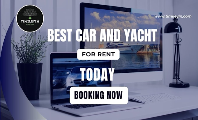 Gig Preview - Do yacht boat car uber airline ski jet rentals website