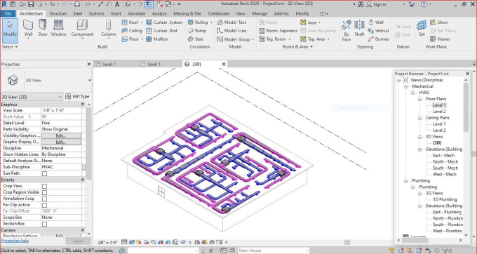 Gig Preview - Provid hvac 3d duct design load calculation revit software