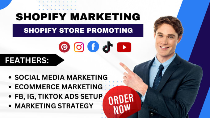 Gig Preview - Shopify marketing, meta ads, google ads to boost sales