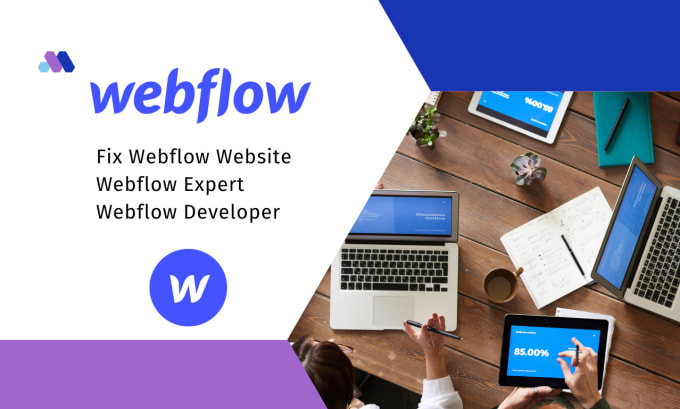 Gig Preview - Fix webflow website and become your webflow developer and webflow expert