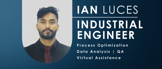 Gig Preview - Be your industrial engineer for process optimization