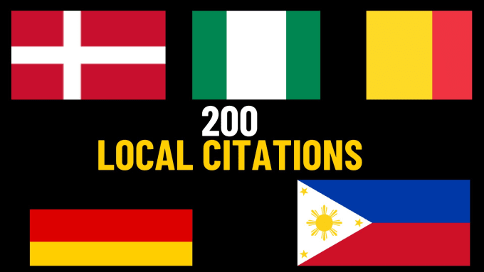 Gig Preview - Do 200 local citations philippines belgium denmark germany nigeria link building